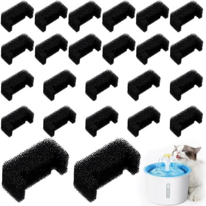10PCS Filtre + 10PCS Éponge Fontaine à Eau Chat FEELNEEDY YPD-C004 - Kit Filtration