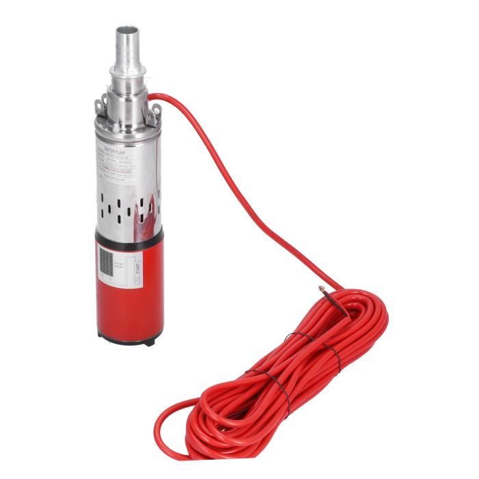 BEL-7423054936553-Pompe à eau solaire Pompe Submersible pour Puits Profond DC 12V Pompe de Puits Profond Submersible Ascenseur aut