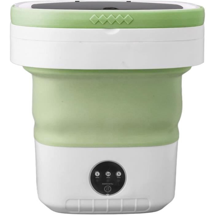 Mini Machine à Laver Portable Pliable - Capacité 2-3 Kg, Avec Essorage - Pour Camping, Studio, Voyages