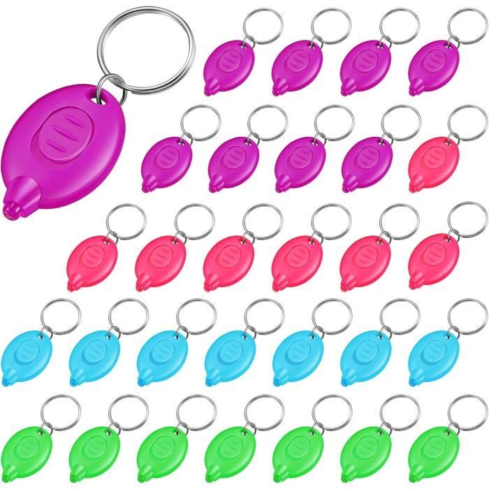 Sanfly 10 Porte-clés UV Mini – Lampe LED Violette, 2 Piles CR2016 Incluses – 7 G, Deux Modes – Détecte Billets, Passeports, Fluorescents – Cadeau Pratique