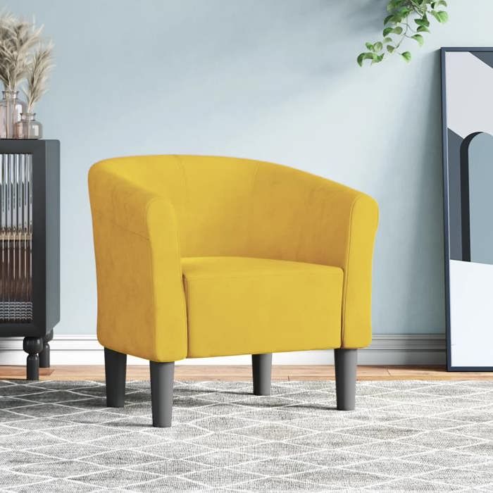 vidaXL Fauteuil Cabriolet Chaise avec Accoudoirs Canapé avec Dossier Siège Rembourré Meuble de Salon Chambre Bureau 356448