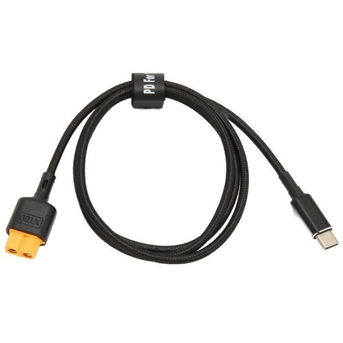 SURENHAP Câble de charge de type C vers XT60 Câble de chargement de