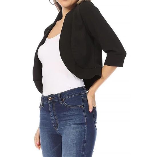 Gilet bolero outlet femme manches longues