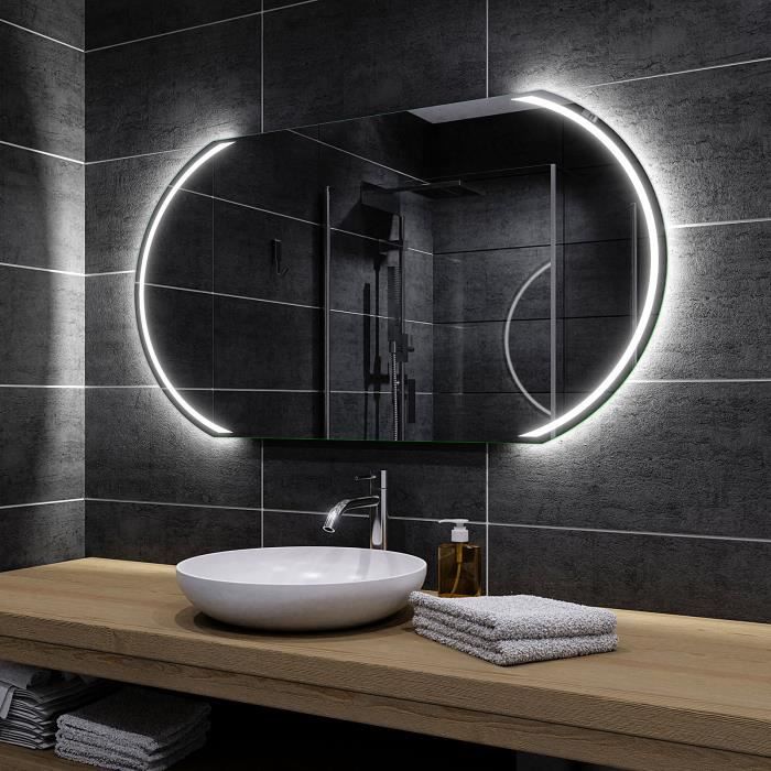 Miroir de salle de bain avec LED - Cairo - Alasta