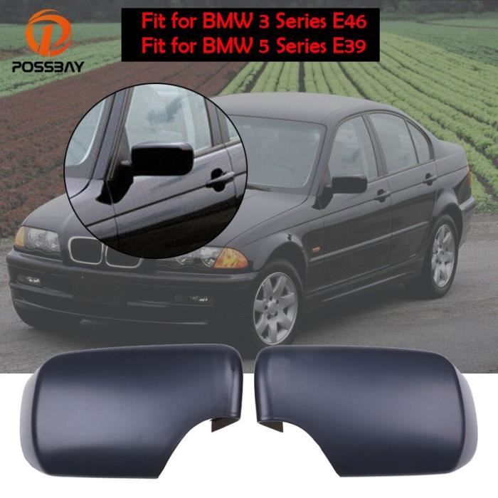 Coques De Rétroviseur Noir Brillant Pour BMW Série 5 E60 (2004-2007) - Paire Neuve