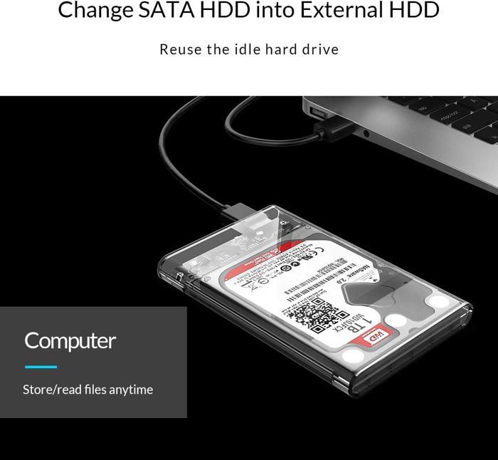 ORICO-Boîtier de stockage pour disque dur SATA SSD NAS, 2.5 pouces, boîtier  externe HD, USB, maison, serveur cloud personnel - AliExpress