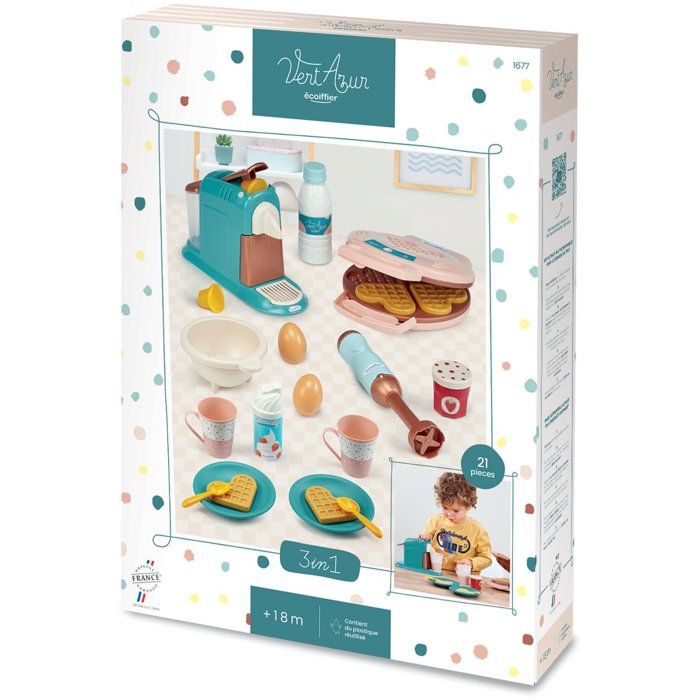 Plateau Cupcake - ECOIFFIER - 13 pièces - Dès 18 mois - Jeux