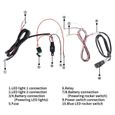 Dioche Câblage des phares antibrouillard Kit de Faisceau de Câbles Universel avec Lampe de Travail LED pour 12/24V Voitures Barre-2