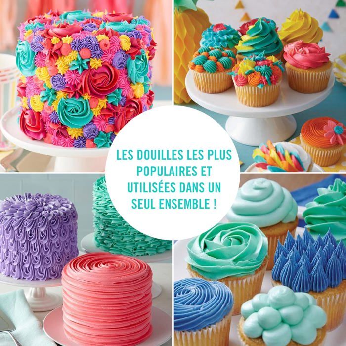 Kit Pâtisserie 16 Pièces - Poches à Douille + Douilles Inox + Support - Pro Ou Débutant