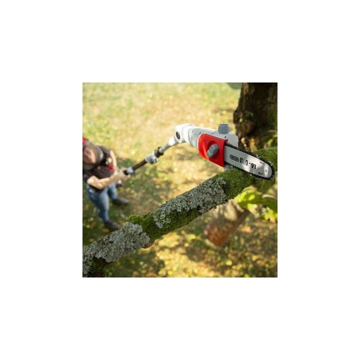 Ikra Élagueuse Électrique 750W Perche Télescopique 4m – Mini Tronçonneuse Branches Auto-Lubrifiée
