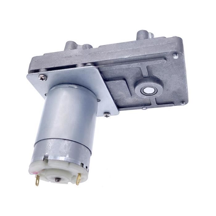Moteur à Engrenages FTVOGUE 12V CC - Moteur Réducteur 30 RPM, Couple Élevé - Pour Bateau, Voiture, Rideau Électrique