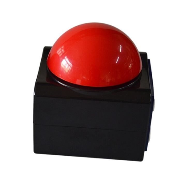 Kit 2 Buzzers De Jeu Avec Minuteur – 3 Modes (rouge/bleu), Compte à Rebours, Pour Quiz Et Défis