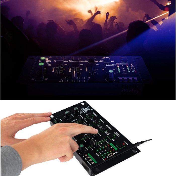 Amplificateur DJ Sono BM Sonic BMS-1000 - 2x500W - Technologie MOSFET Avec Ventilation Continue
