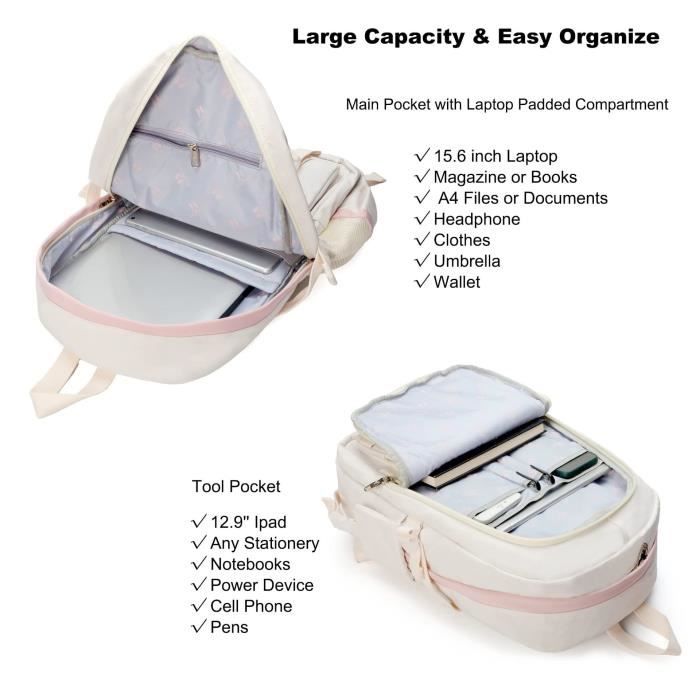 ECTEATOY Enfants Sac à Dos Filles Sac à Dos Loisir Femme College