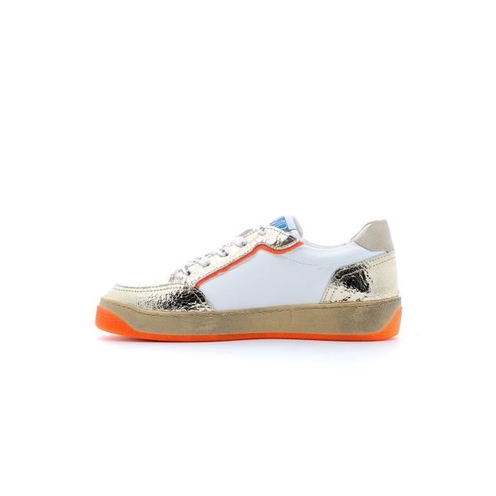 Basket SEMERDJIAN Arto blanc or Femme Cuir Semelle en