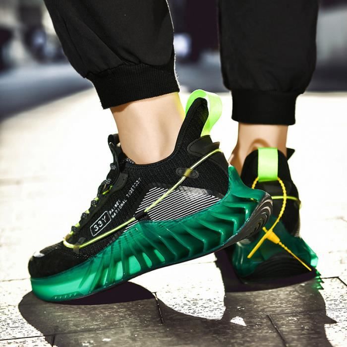 Basket verte homme sales
