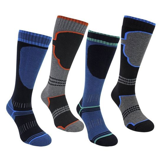 Lot De 10 Paires Chaussettes Montantes Ski Hiver - Taille 43/45 - Vertes - Neuves étiquetées