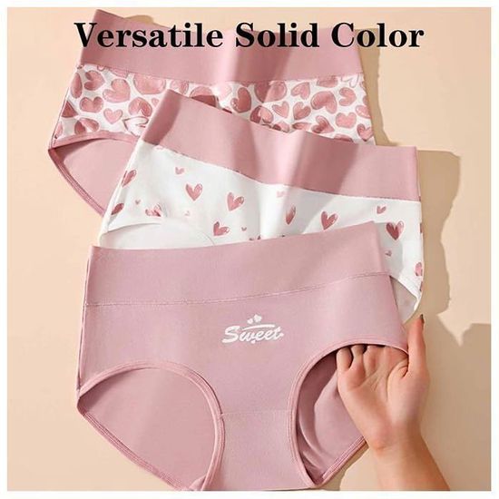 Lot De 6 Culottes Dentelle Femme Taille Haute - Confort Respirant Et Élégant - Différentes Couleurs