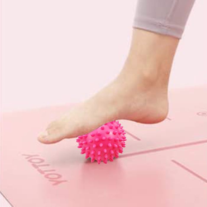Set Bien-être Set De Massage Reelax.me - 2 Balles Liège (8cm) Double Balle, Antibactérien, Sac Coton, Guide Massage Pieds