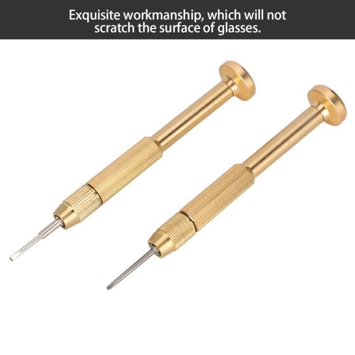 Tournevis Multifonction 5-en-1 Doré – Pour Montre, Lunettes, Réparation – Neuf Sous Emballage D’origine – Marque Uxcell