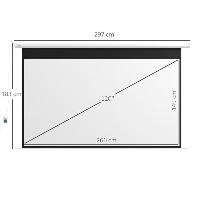 Ecran Videoprojecteur Motorise Plafond