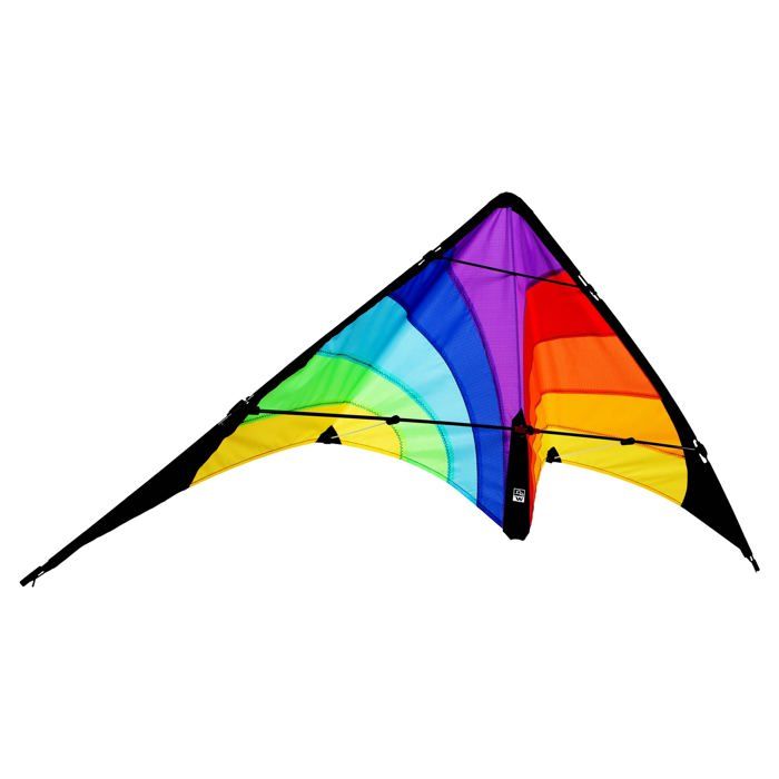 VIKY Cerf-volant Arc-en-ciel Eddy Purple – Modèle Pour Enfant – Vol Facile Et Couleurs Vibrantes