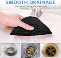 Lot De 5 Filtres D'évier En Silicone - 15x15 Cm, Vert/gris/brun - Protection Anti-odeurs Et Anti-obstruction Pour Cuisine/salle De Bain