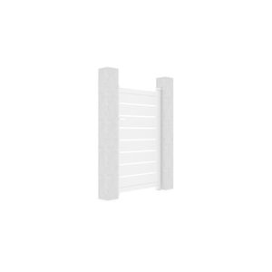 Portillon Aluminium De Jardin 1m30 X 1m - Kit à Monter Blanc RAL 9010 - Fabriqué En France - 11