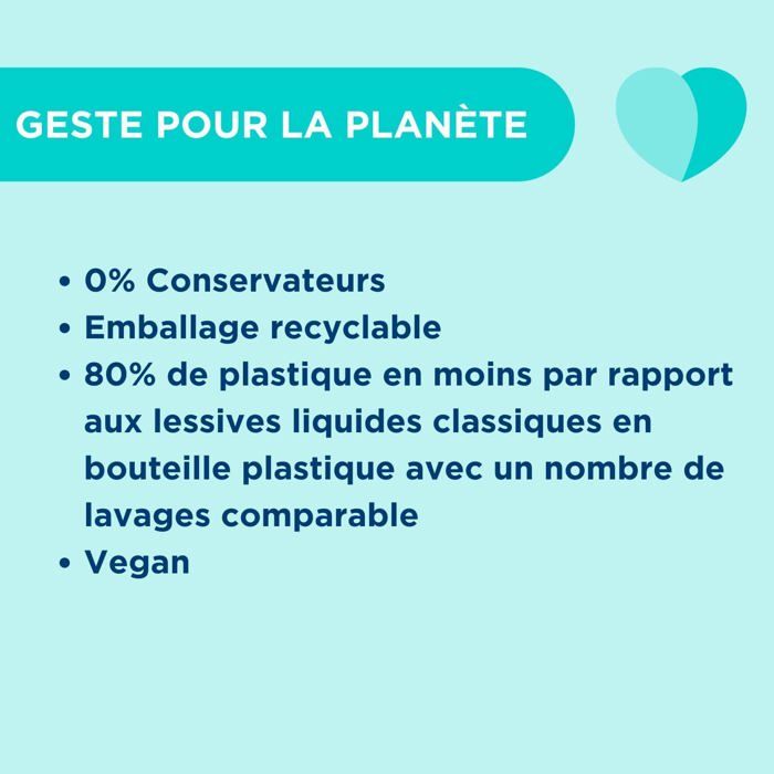 Classification 2 Lessive Feuilles Magiques-Lessive en Feuilles-L'Eclatante x80 Lavages ...