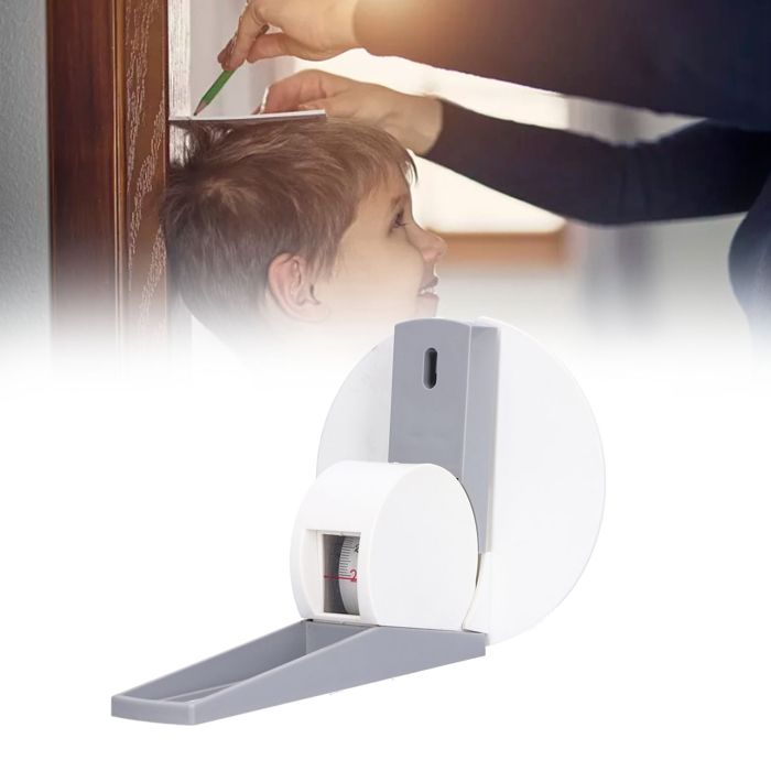 Mètre Mural Stadiomètre Compact 2 Mètres – Mesure De Hauteur Précise – Blanc