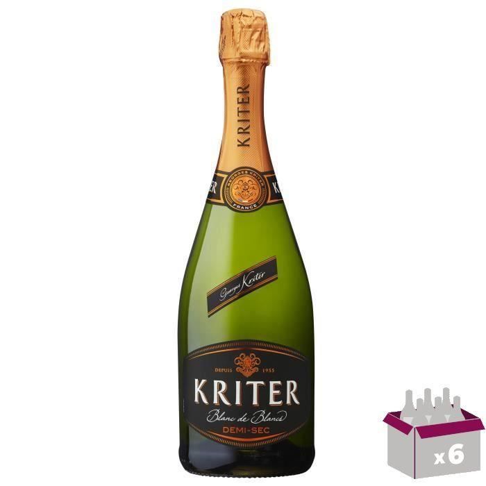 Kriter Demi-sec - Vin effervescent blanc x6