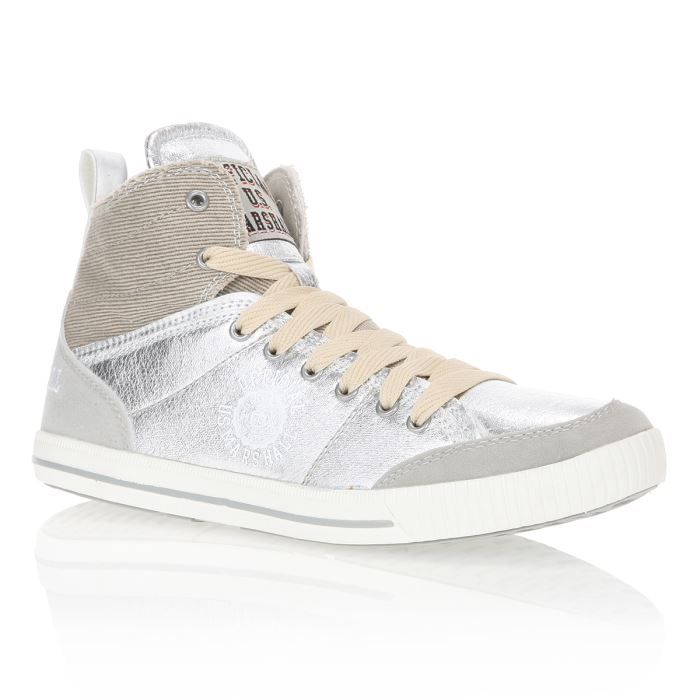 US MARSHALL Baskets DAWAN Femme Argent Cdiscount Chaussures