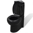 Moderne - WC Cuvette Toilette céramique Noir☆3228-0
