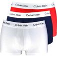 CALVIN KLEIN Pack de 3 Boxers Coton Stretch Rouge/Marine/Blanc Homme-0