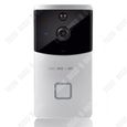 TD® Smart home wifi connexion téléphone portable caméra de surveillance oeil de chat interphone vidéo sans fil ding dong sonnette-0