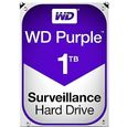 WD Disque dur Purple Surveillance Hard Drive WD10PURZ - 1 To - Interne - 3.5" - SATA 6Gb/s - 5400 tours/min-0