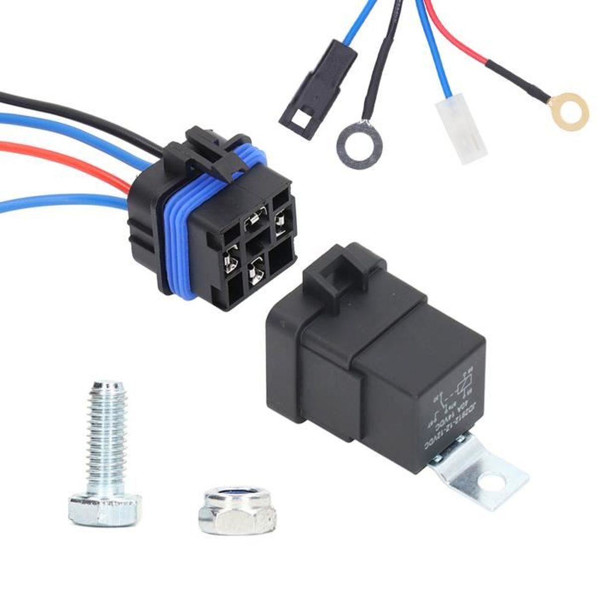Kit Double Relais Ventilateur électrique Avec Sonde Température 185°F/79°C - 2 Relais 40A, Câbles 14 AWG