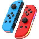 OEM Manette pour Switch Sans Fil Bluetooth Contrôleurs Gamepad (Contrôleur non Officiel) - Bleu Clair/Rouge