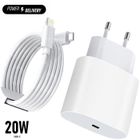 ABURNUDREY Chargeur Rapide - Apple - iPhone 13 - 20W - USB C - Câble 2m Lightning