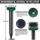 AMOUNE Répulsif pour Anti Taupe Solaire à Ultrason Lot de 4, IP65 imperméable Souris Repeller Exterieur pour Anti Gopher, Serpent