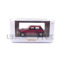 Voiture Miniature de Collection - NOREV 1/54 - RENAULT 5 Turbo - 1980 - Red Grenat - 310931