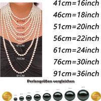 Collier de Perle shell de Tahiti/Mers collier Perles coquillage nacré les femme Plaqué argent aimant 12mm Perle
