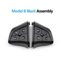 (B Assemblage Noir)Kit de boutons de volant multifonctions de voiture clés de commande de téléphone pour Mercedes Benz W164 W245 W