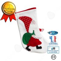 CONFO® Chaussettes de Noël Sac de bonbons Santa Chaussettes de décoration de fête Pendentifs d'arbre Sacs-cadeaux Chaussettes d'ambi
