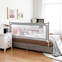 Barrière de de sécurité de lit enfant Gris 150x42 cm Polyester HB010 -  Cdiscount Puériculture & Eveil bébé