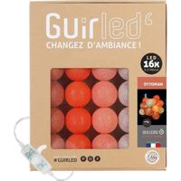 Guirlande lumineuse boules coton LED USB - Veilleuse bébé 2h -  3 intensités - 16 boules 1,6m - Ottoman