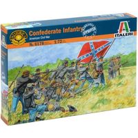 Figurines militaires : Infanterie Confédérée (Guerre de Sécession) aille Unique Coloris Unique