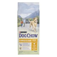 DOG CHOW Chien Complet/Classic avec du Poulet - 14 KG - Croquettes pour chien adulte