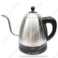 TD® Pot à café en acier inoxydable bouilloire électrique goutte à goutte pot à bouche fine pot à longue bouche peut être chauffé