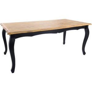 TABLE À MANGER SEULE Table de diner - Chrysa - 180 x 90 cm - Bois - Noi